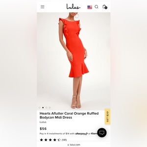 Lulu’s midi dress. Size small. Never worn - tags on.